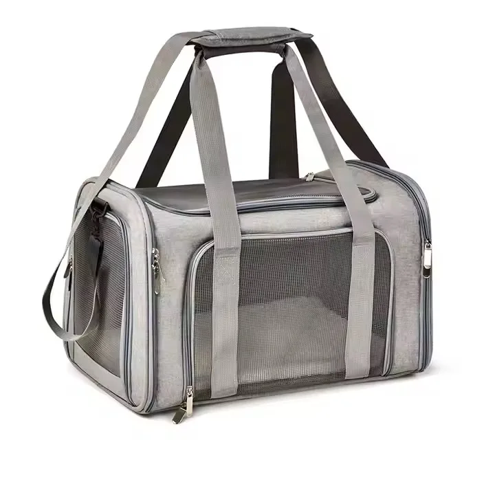 High Quality Durable Cat Bag Solid Polyester Travel Fashion Pet Carrier Backpack with Zipper Closure