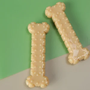 High Quality Durable Nylon Pet Tooth Cleaning Squeak Chew Bone Effective Training Dog Toy with Squeak Sound
