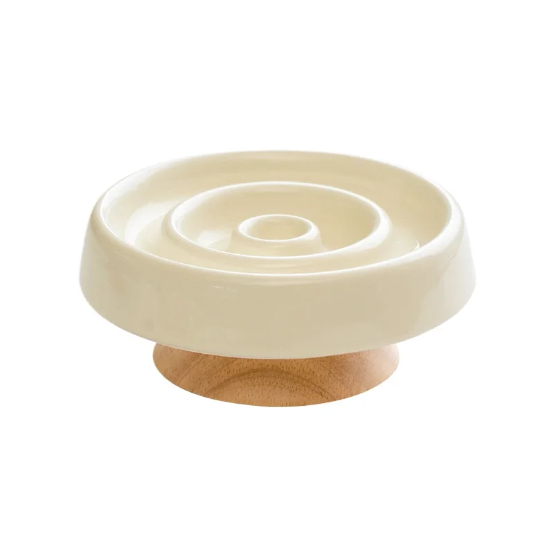 High Quality Eco Friendly Cat Slow Food Bowl New Design Color Neck Protection and PC Pet Dog Feeder