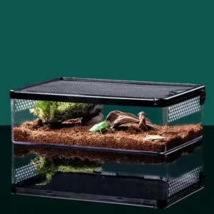 High Quality Eco Friendly Large Size Plastic Acrylic Reptile Enclosure Terrarium Vivarium Lizard Turtle Supplies Reptile