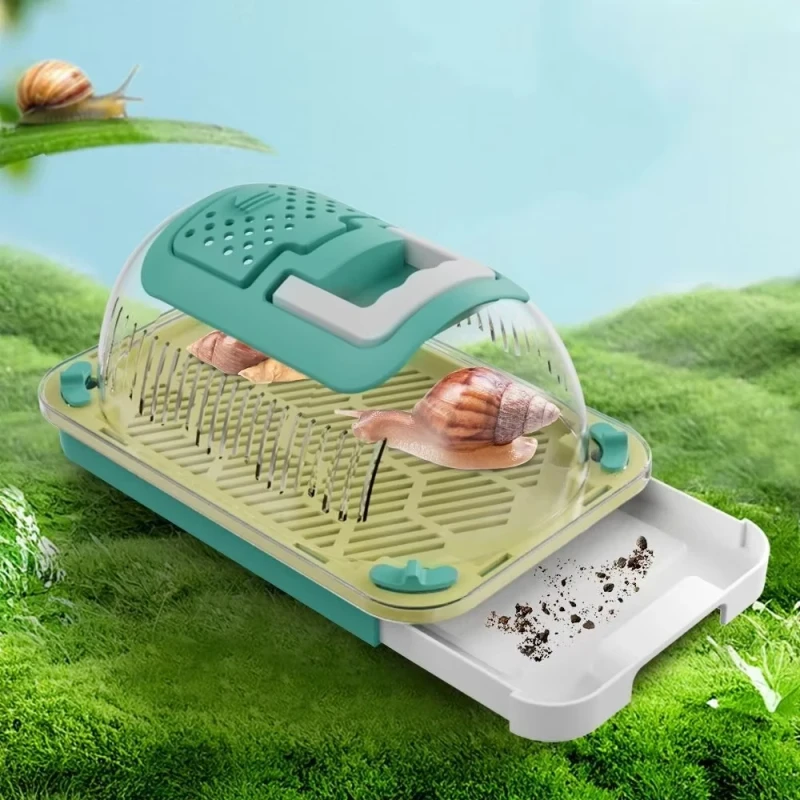 High Quality Eco Friendly Plastic Reptile Amphibian Breeding Cage with Insect Breeding Box