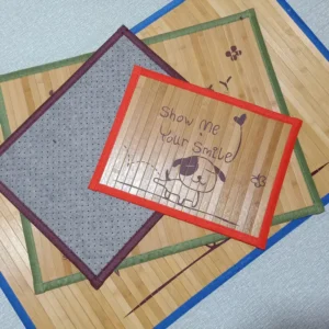 High Quality Eco friendly Modern Pet Bed Square Cooling Cushion Mat Bamboo Cat Dog Cartoon Print Summer Supplies Hand Wash