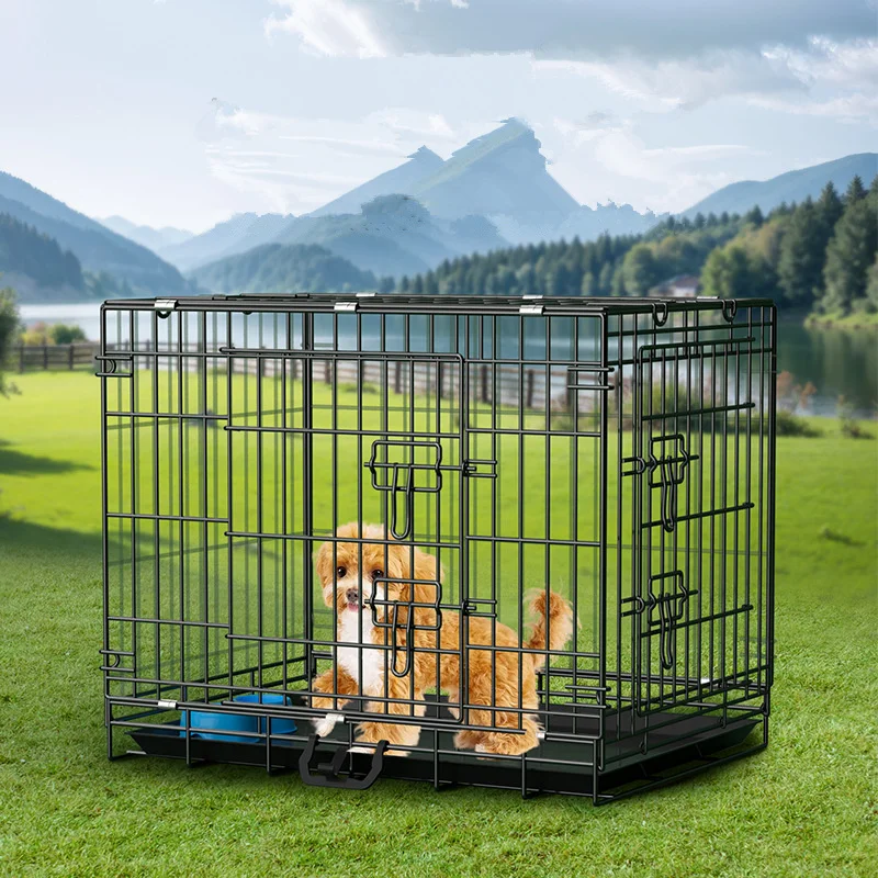 High Quality Foldable Iron Dog Cage with Solid Design Pet Kennel for Dogs