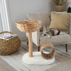 High Quality Indoor Wooden Scratcher Tower Cat Climbing Tree Modern Luxury Cat Climbing Tree