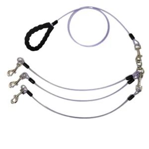 High Quality Iron Fixed Winding Wire Rope Soft Handle Long Dog Leash for Large Dogs Simple Design Cats Dogs