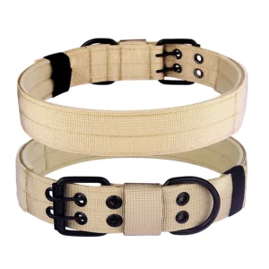 High Quality Luxury Pet Collar Large Thick Heavy Duty Fashionable Big Tactical Pet Dog Collar for Dogs
