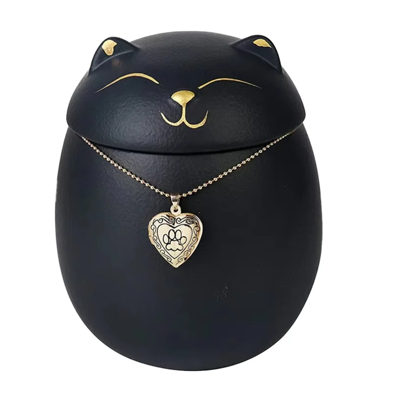 High Quality Modern Ceramic Teardrop Shape Bird Memorial Urn Premium Pet Casket Urn Pet Memorial and Funeral Supplies