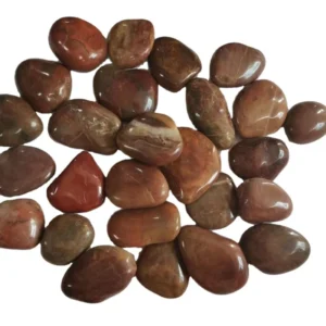 High Quality Natural Stone Pebbles in Black Red Yellow Polished to Grade for Aquarium Landscape or Park Use