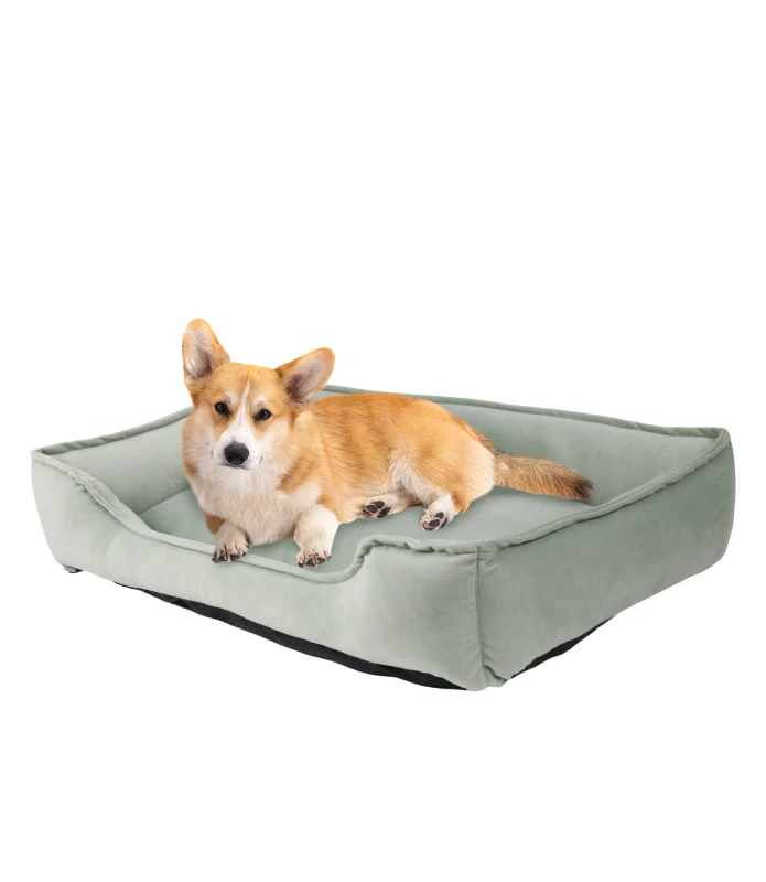High Quality New Design Solid Eco Friendly Fluffy Rectangle Dog Bed for Medium Large Dogs