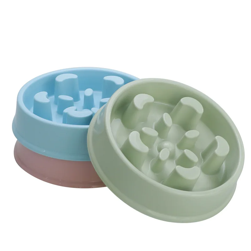 High Quality New Plastic Pet Slow Feeder Bowl Non slip Maze Pet Free Sample Slow Food Dog Bowl