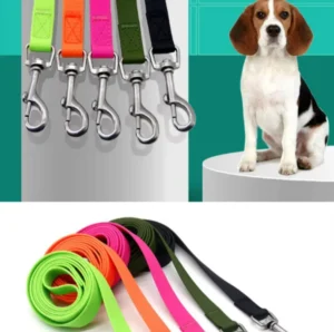 High Quality New Style Multi Colors Solid Pattern PVC Waterproof Durable Reusable Non slip Handle Pet Dog Leash