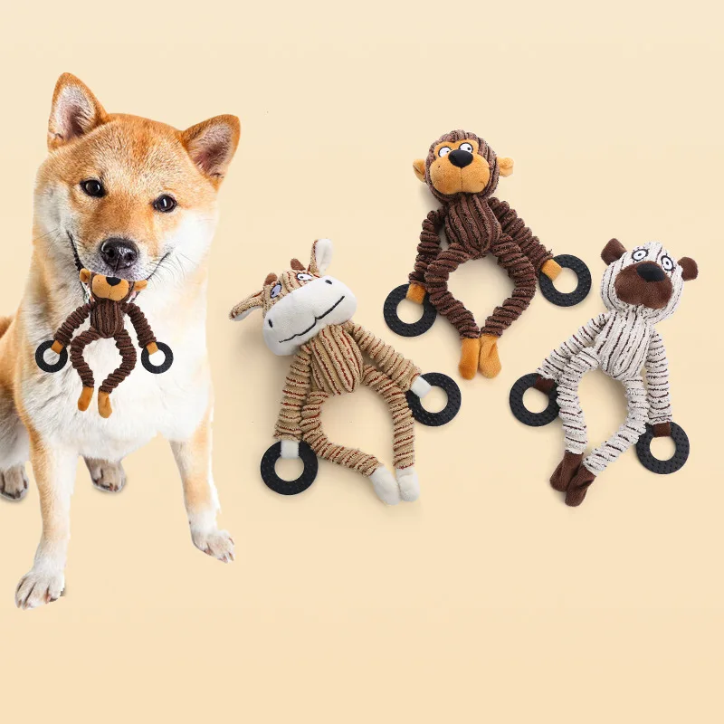 High Quality Pet Products Plush Cute Animal Toy Chew Resistant Entertainment Chew Dog Toy Pet Toy