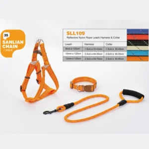 High Quality Pet Products Reflective Dog Collar Harness and Leashes