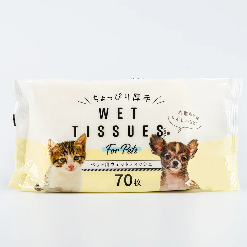 High Quality Pet Wet Wipes 70 PCS Cleaning Pet Mouth Nose Eyes