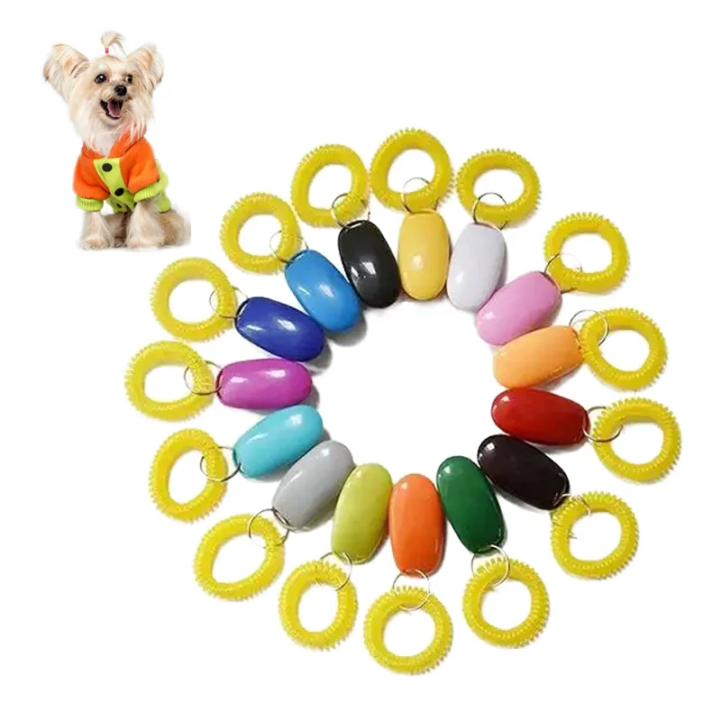 High Quality Plastic Dog Trainer Clicker for Pet Training Supplies