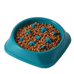 High Quality Plastic Slow Feeding Bone Shape Food Slow Feeder Cat Dog Bowl Pet Bowl With Slip