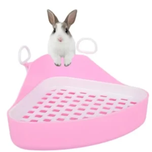 High Quality Rabbit Multi Color Pet Cleaning Supplies Easy to Clean Small Animals Triangle Toilet