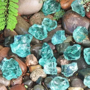 High Quality Recycled Glass Crushed Glass Rocks Eco Friendly Fire Resistant Landscaping for Industrial Dining Living Room