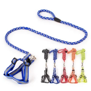High Quality Reflective Pets Dog Harness and Leash
