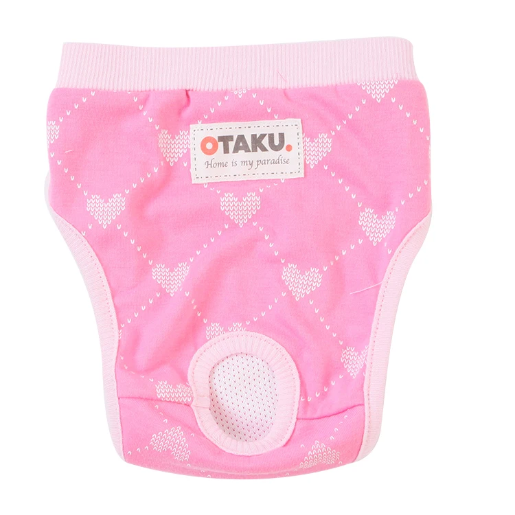 High Quality Reusable Washable Luxury Female Dog Diaper with Comfortable Soft Skin Friendly Printing Physiological Pants