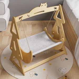 High Quality Small Animals Pet Supplies Washable Luxury Solid Wood Swing Hammock