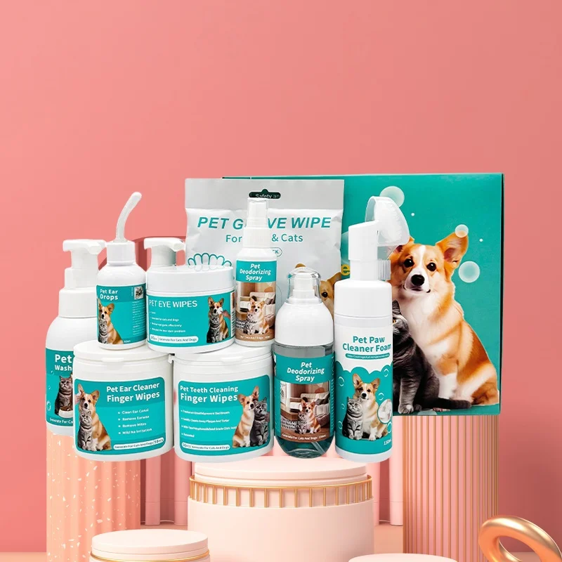 High Quality Soft Wet Wipes Kit Daily Care Cleaning Set for Dogs and Cats Pet Dog Cleaner Kit