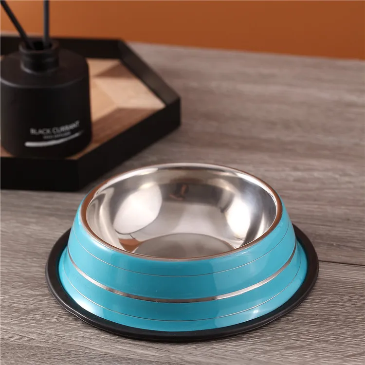 High Quality Stainless Steel Pet Feeder Bowl Anti Slip Slow Feeding for Dogs and Cats Polished Metal Manufacturer