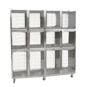 High Quality Stainless Steel Veterinary Dog Cat Pet Show Cage for Small Animal