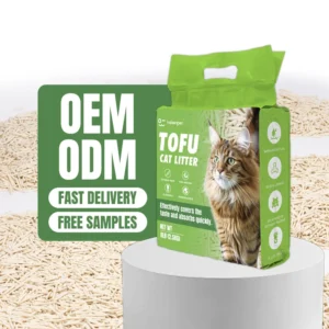 High Quality Tofu Cat Litter No Added Fragrance Dust Free Highly Absorbent Bulk Cat Litter OEM Factory