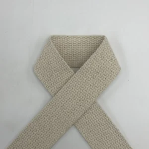 High Strength 100% Cotton Duck Webbing Herringbone Pattern Eco Friendly Reinforced Edge for Pet Collars Leashes and Harnesses