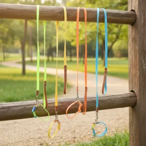 High Strength Polyester Dog Collar Set with Anti Breakaway Feature for Dog Training and All Seasons Use