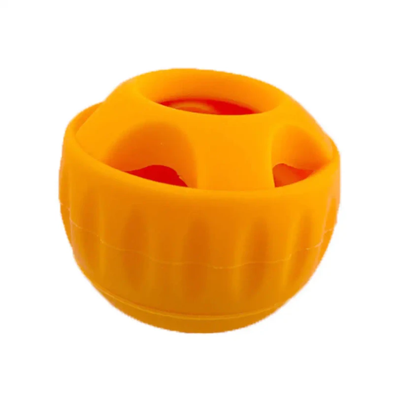 High Temperature Resistant Silicone Dog Treat Dispenser Ball Easy Open Rotatable Design Reusable with Homemade Pet Snacks