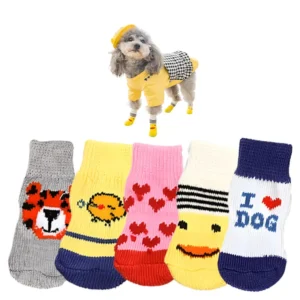 High-quality Anti-slip Bottom Surface Pet Products. Small Dog and cat Plush Foot protection Wool Socks. Pet Clothing