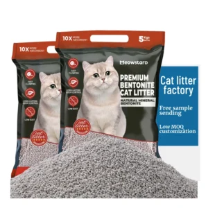 High quality Fast Agglomeration Lock the Odor Bentonite Sand Cat Litter Clumping Sodium Bentonite Cat Litter