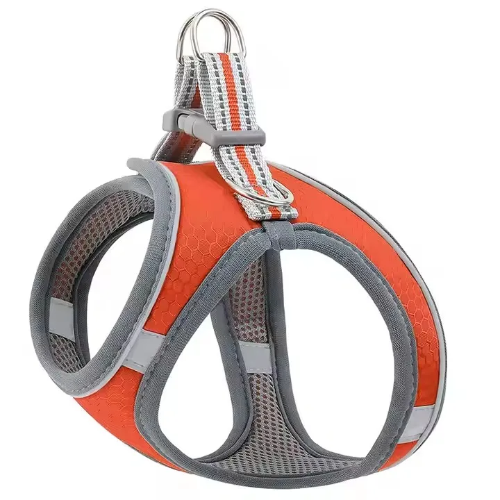 High quality Pet Harness Breathable and Reflective Adjustable Dog Harness for Outdoor Training