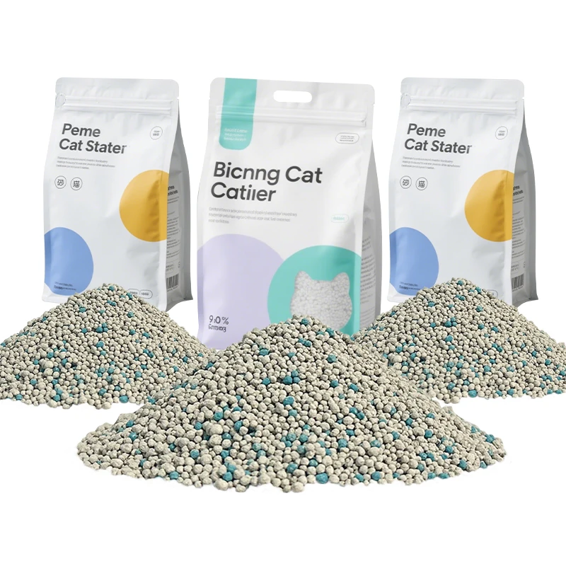 High quality cat Litter Is Convenient for Deodorizing Bentonite cat Litter Fast Agglomeration Natural Environmentally Friendly