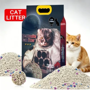 Highly Absorbent Bentonite Cat Litter Fast Clumping 99 Dust Free Flushable