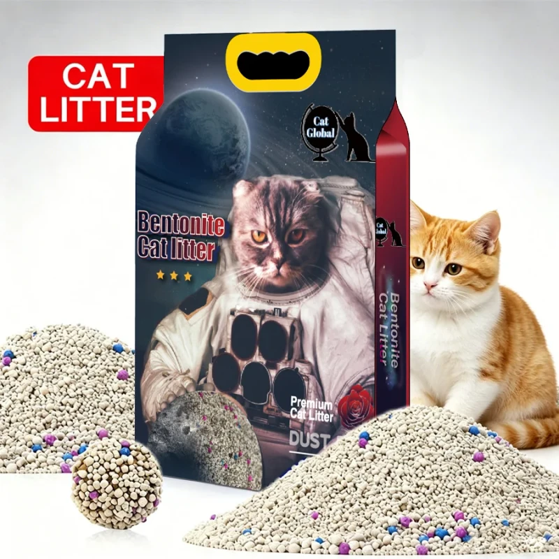 Highly Absorbent Bentonite Cat Litter Fast Clumping 99 Dust Free Flushable
