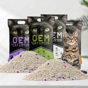 Highly Absorbent Low Dust Odor Control Strong Clumping Bentonite Cat Litter