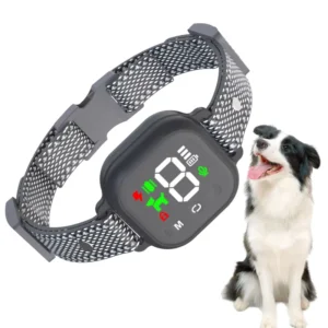 Highly Sensitive ABS Plastic Waterproof Dog Bark Control Collar IP67 Rating Rechargeable Battery 20 Hours Battery Life Vibration