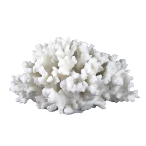 Home Decoration Crafts Coral Aquarium for Home Accessories Artificial Resin White Sculpture Handmade 18.5*14*10cm Artistic