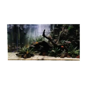 Home Fish tank Decoration with 3D HD Wallpaper