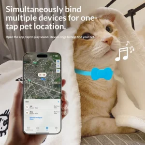 Home Fully Automatic GPS Pet Locator for Cats Dogs Anti lost Tracking System Bluetooth Waterproof Long Battery Life