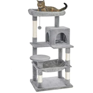 Home Furniture Cat Tree Pet Hammock Sisal Cat Scratching Post Climbing Frame Cat Scratcher Tower