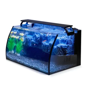 Horizon 8 Gallon LED Glass Aquarium Kit for Starters with Aquarium Water Pump Fish Tank Accessories for Aquariums