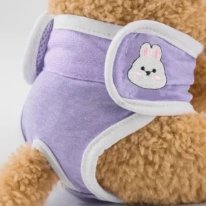 Hot Dog Menstrual Underwear Washable Dog Diapers Pet Menstrual Pants Breathable Cotton Dog Sanitary Panties Purple