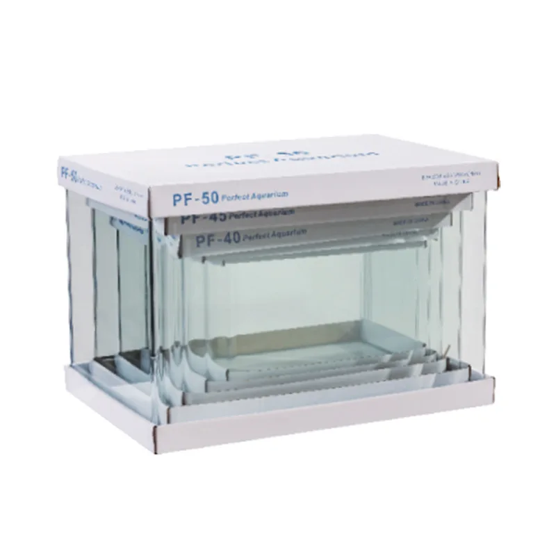 Hot Factory Sale Fish Tank Aquarium Set Various Sizes Square 5 in 1 Ultra clear Glass Rectangle Aqua Glass Tank