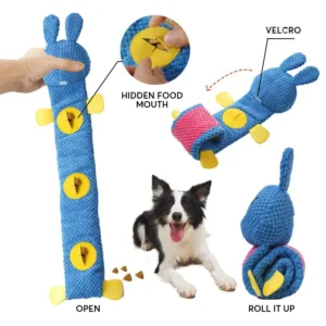 Hot Selling CE Certified Plush Faux Fur Interactive Squeaky Puzzle Toy for Other Pets
