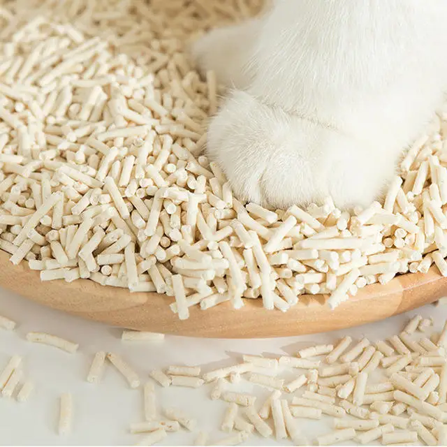 Household Practical Eco friendly Tofu Cat Litter with Fragrance Green Tea 5kg White Silicone Sand