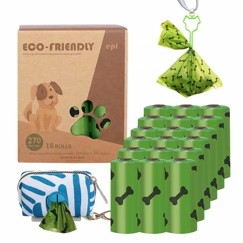 Hundekotbeutel Pet Waste Disposal EPI+HDPE Compostable Biodegradable Plastic Dog Garbage Poop Bag